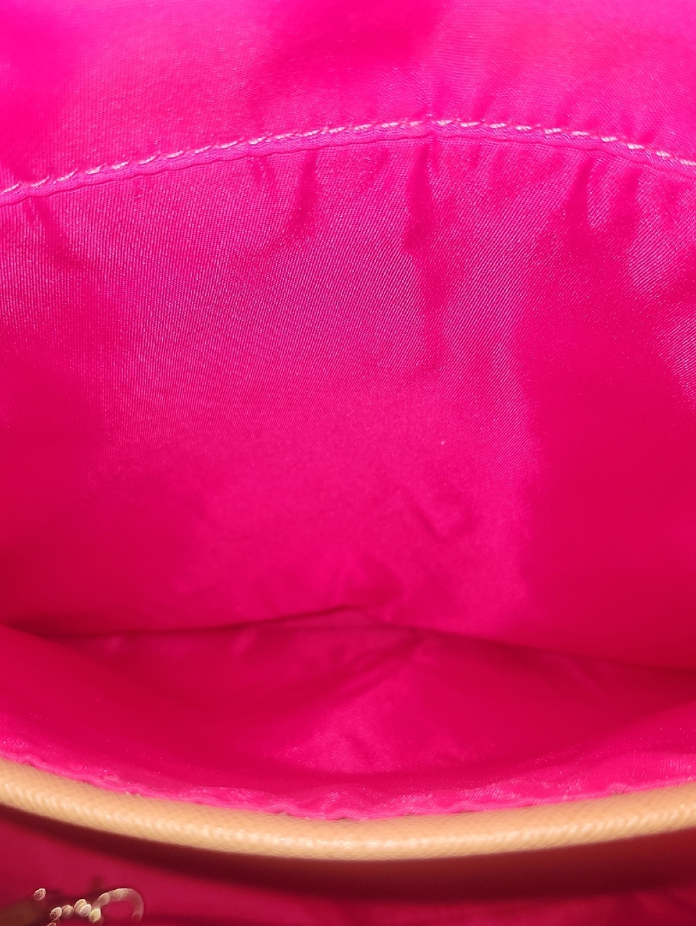 Michael Kors Hot Pink Tote with Tan Handles - Picture 9 of 12